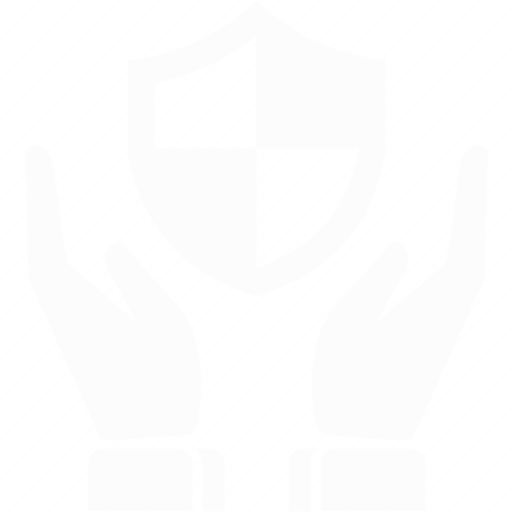hands with shield icon